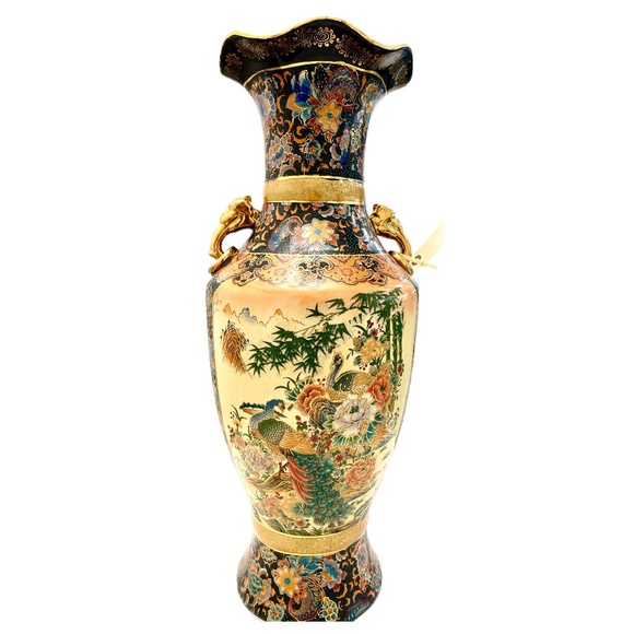 AUTHENTIC JAPANESE SATSUMA Vase Meiji Period - Picture 1 of 6
